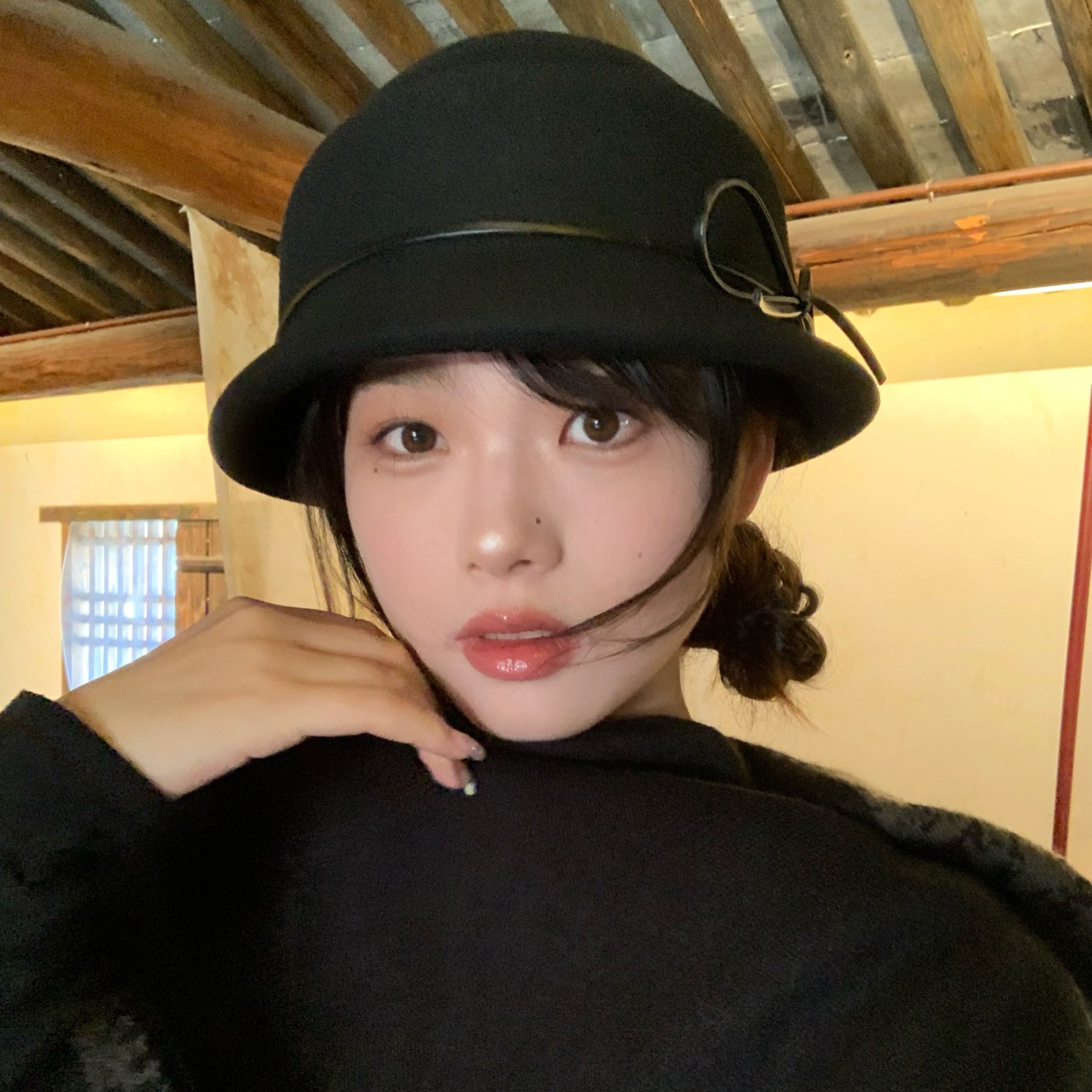 留洋千金！复古法式贵气帽子女气质蝴蝶结渔夫帽礼帽赫本风贝雷帽