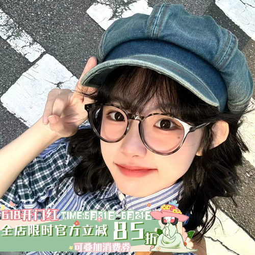 报童帽牛仔八角帽女日系