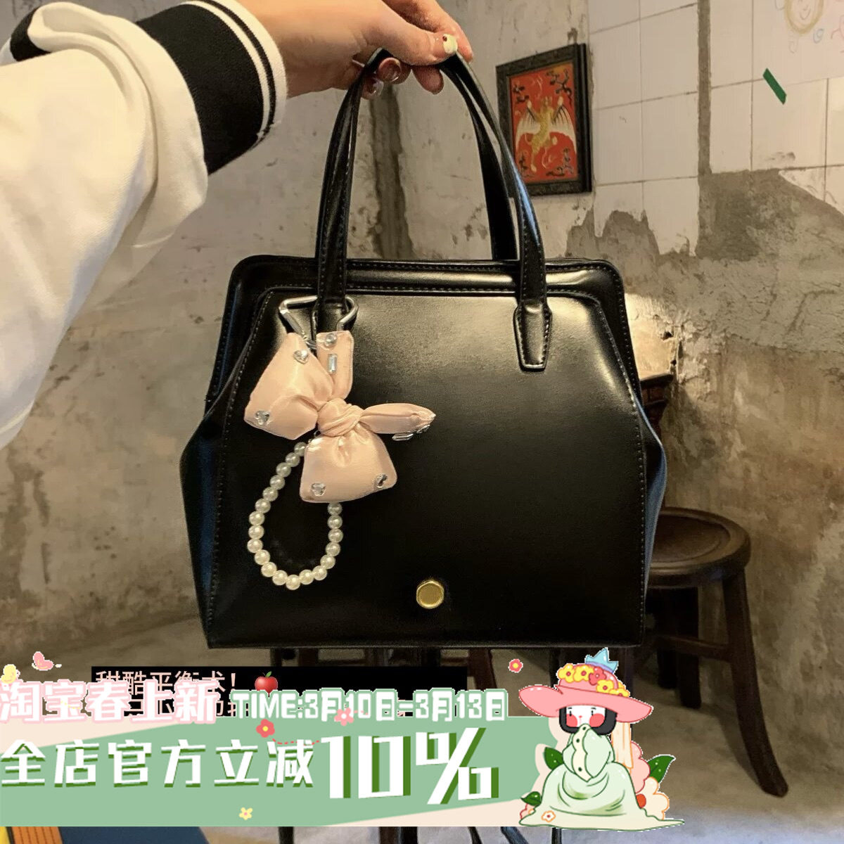 自带高级感!陈奶奶小众复古双肩包学院风双肩背包手提通勤质感包