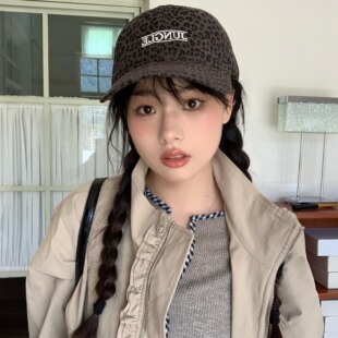 鸭舌帽 复古豹纹辣妹棒球帽女潮酷街头时尚 时髦精挚爱 陈奶奶美式