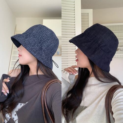 静谧韩系~碎花双面戴渔夫帽女