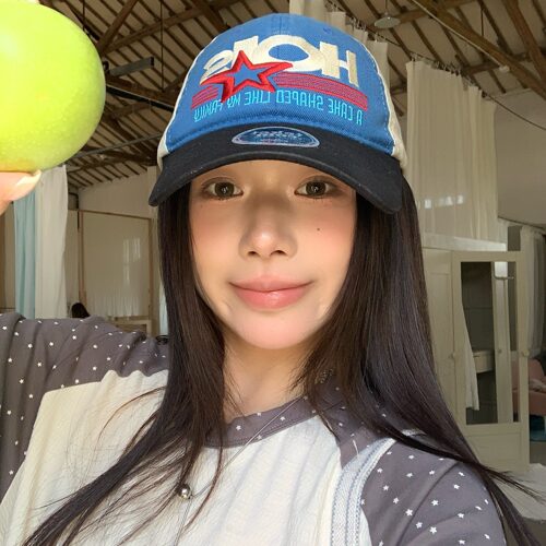 陈奶奶拼色潮酷感棒球帽男女春夏