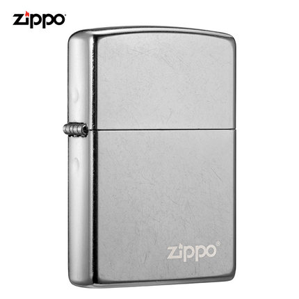 ZIPPO官方正品207花沙镀鉻防风煤油打火机zipo个性男士送礼zppo