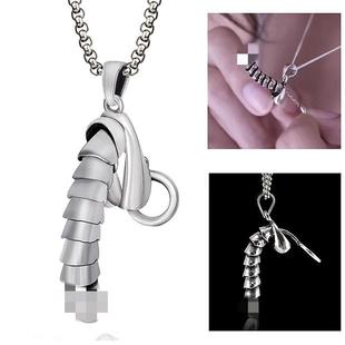 欧美搞怪鸡儿吊坠项链饰品小众设计感嘻哈街头卫衣锁骨链男士痞帅