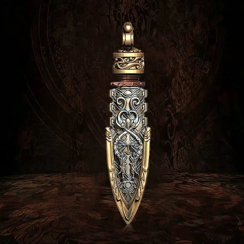 创意战国箭簇原创设计箭头吊坠个性款纯银吊坠项链送男生礼物