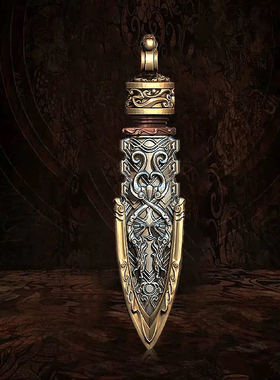 创意战国箭簇原创设计箭头吊坠个性款纯银吊坠项链送男生礼物