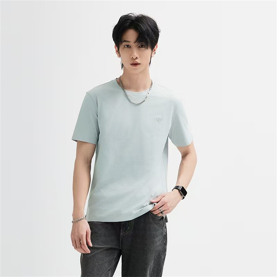 HX狐轩男装夏季新品字母印花圆领短袖t恤潮流时尚休闲新款上衣夏