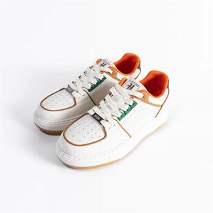 HX狐轩男士休闲鞋秋季新品青春潮流商场同款透气厚底圆头休闲板鞋