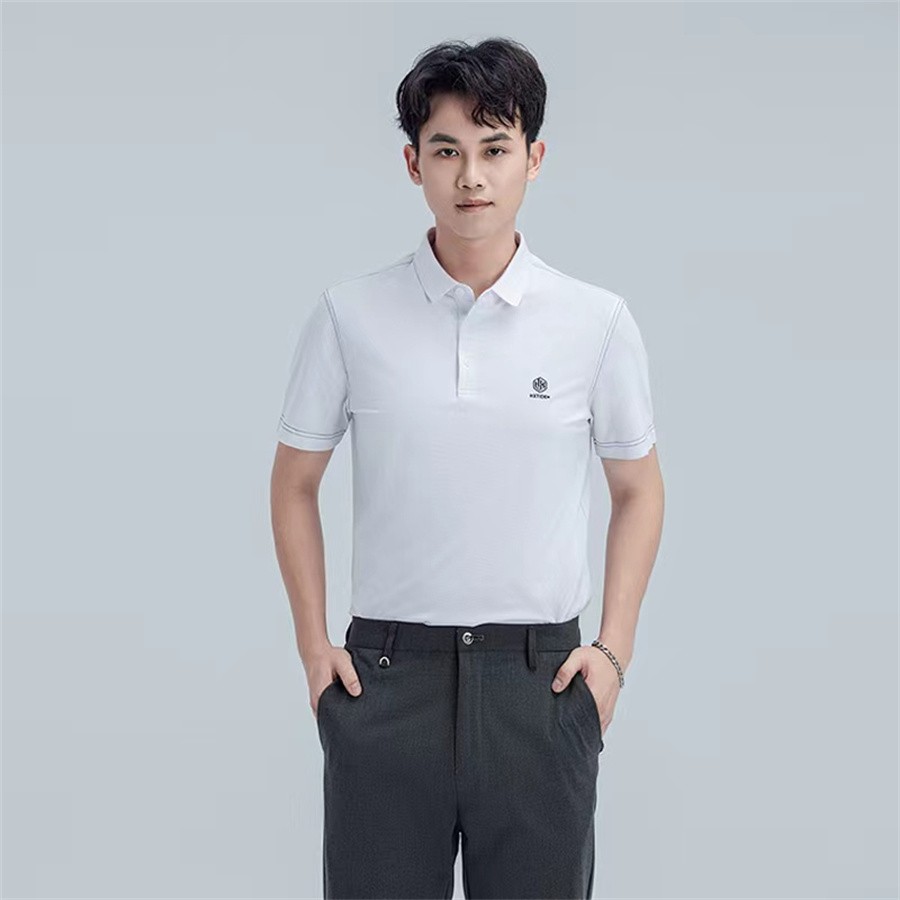 HX狐轩男装夏季新品圆领短袖t恤潮流时尚休闲薄款胡轩2024年新款