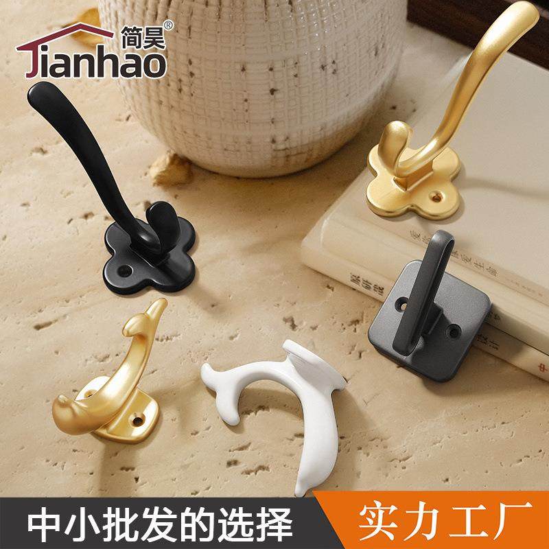 现代简约鞋柜衣柜挂钩北欧玄关海豚挂衣钩单个金属黑色创意衣钩,基础建材,门/窗钩,淘宝优惠券,粉丝福利购,淘宝优惠卷