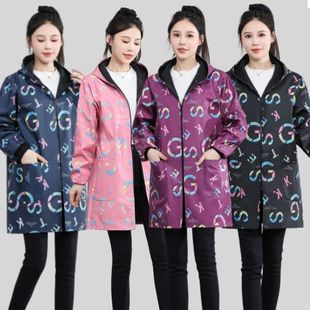 男女士外套上衣工作服围裙 新款 冬季 防水防油保暖加绒大人罩衣时尚
