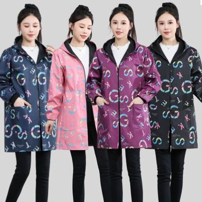 防水防油加绒加厚保暖时尚罩衣