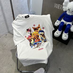 GOODBRAND新款闪粉汪汪队轻奢时尚高级感宽松短袖T恤男女同款上衣