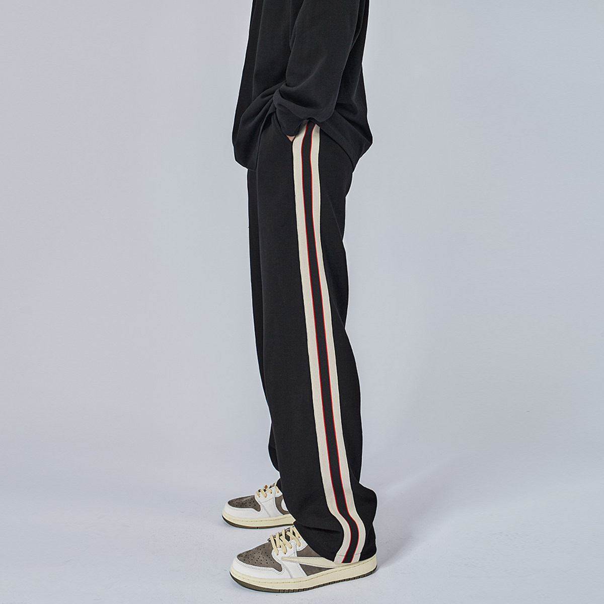 HAMB原创 2025秋季新品美式高街直筒卫裤男宽松潮牌运动休闲百搭,男装,卫裤,淘宝优惠券,粉丝福利购,淘宝优惠卷