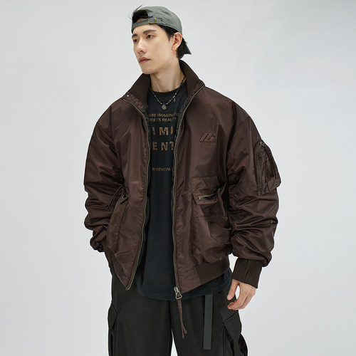 HAMB原创高级感飞行员夹克羽绒服