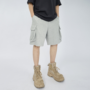 运动休闲五分短裤 HAMB原创2026夏季 复古宽松重磅棉短裤 美式 男 新品
