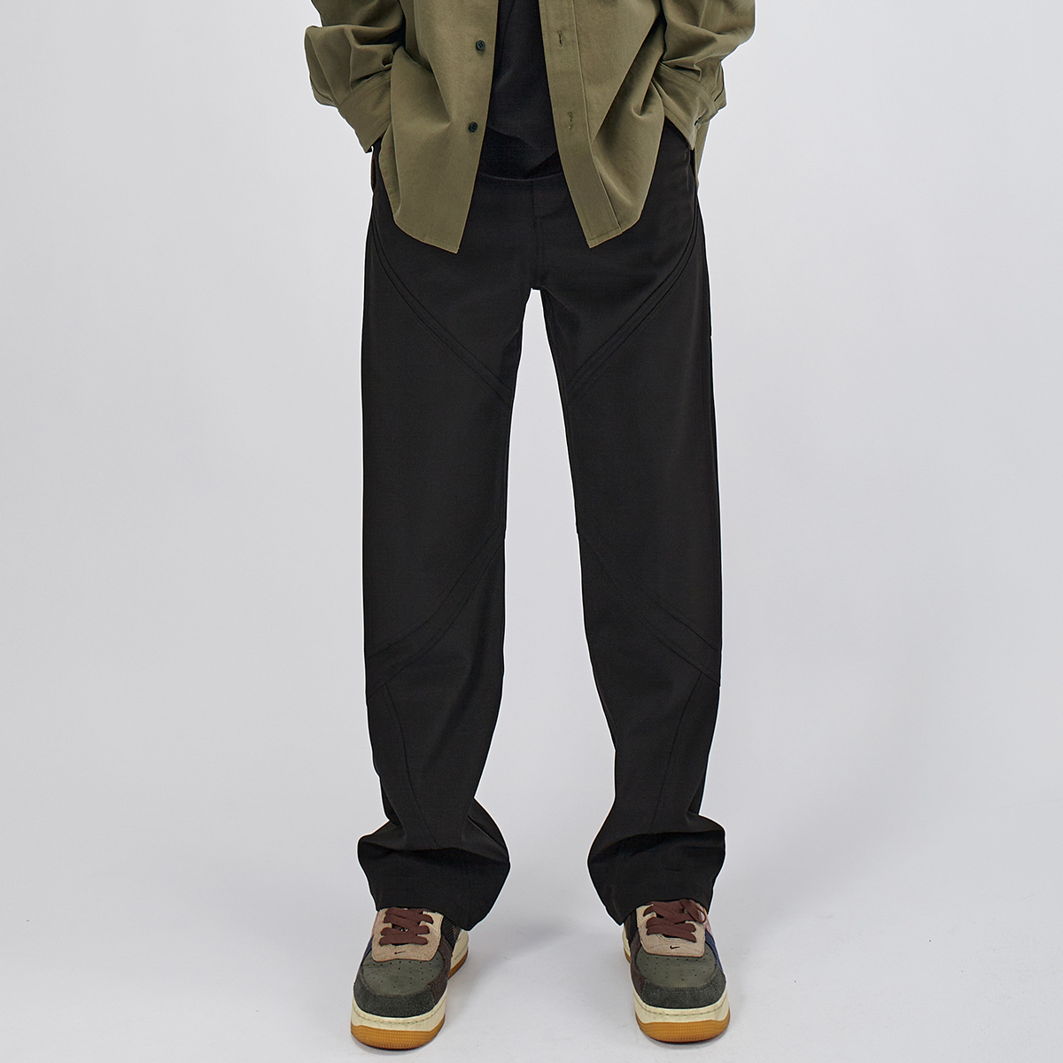 HAMB原创直筒裤解构西装裤