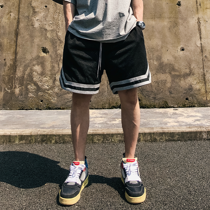 美式街头五分短裤双面穿