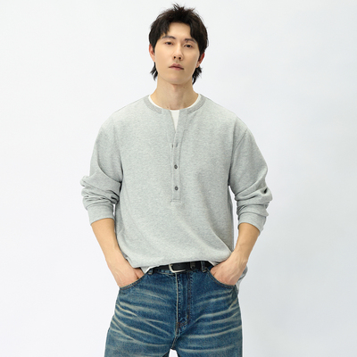 版型超绝松弛老钱风假两件卫衣