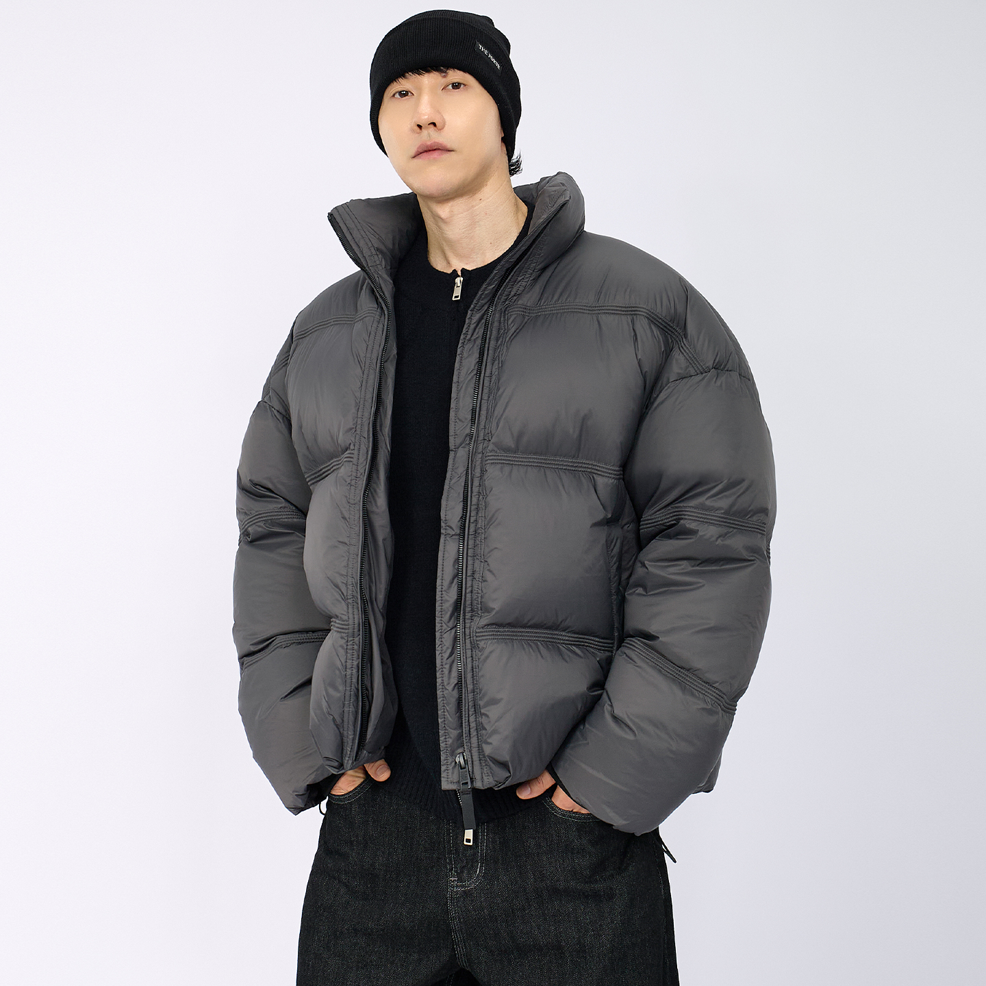 HAMB原创高充绒保暖立领羽绒服