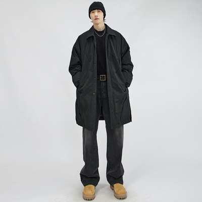 HAMB原创90白鸭绒长款羽绒服风衣