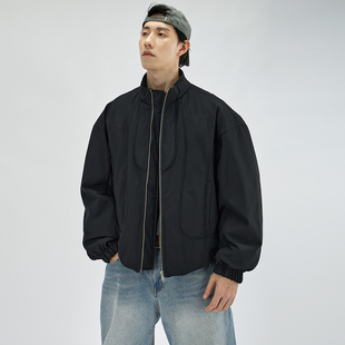 HAMB原创2025冬季新90鸭绒高级感立领短夹克cleanfit羽绒服男外套