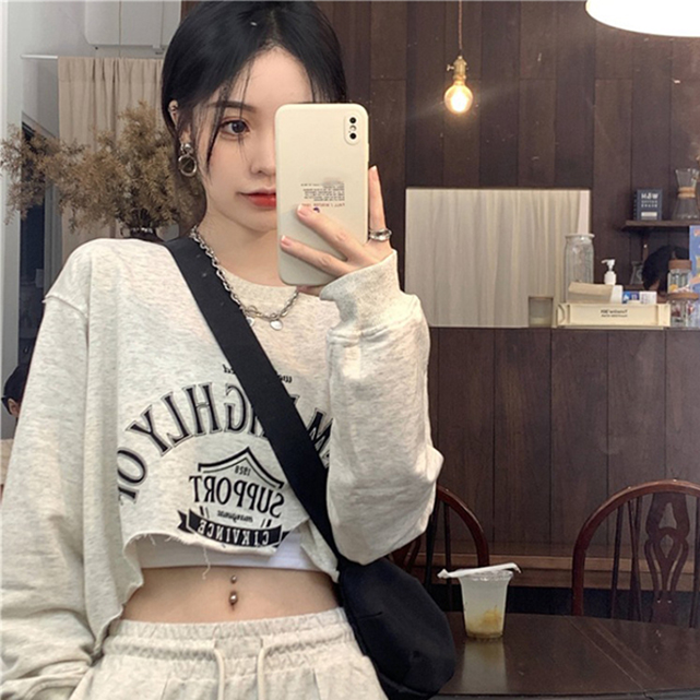 短款背心罩衫叠穿两件套女潮