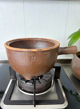 2L【1-2人】正品侯景炎非遗侧把土砂锅家用煮粥煮面煲汤明火专用