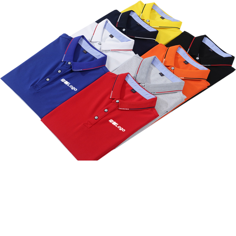 工作服polo衫定制印字logo翻領(lǐng)T恤廣告文化衫訂制短袖工衣刺繡diy