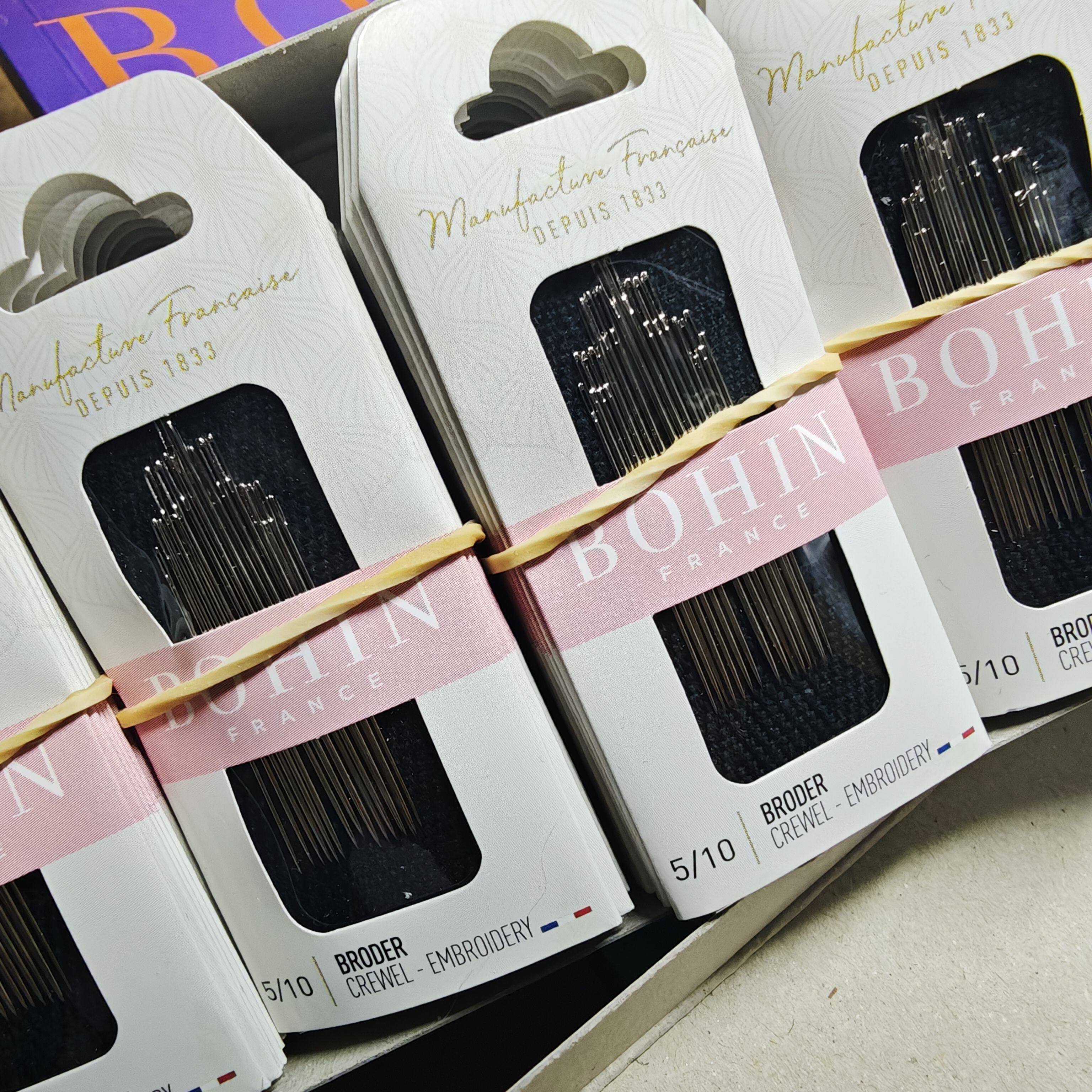 法国bh刺绣针手缝针十字绣勾边针5-10号组合 15根