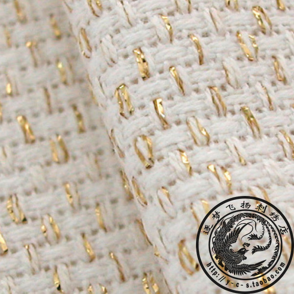 韩国进口耶单十字绣14ct亚麻金丝
