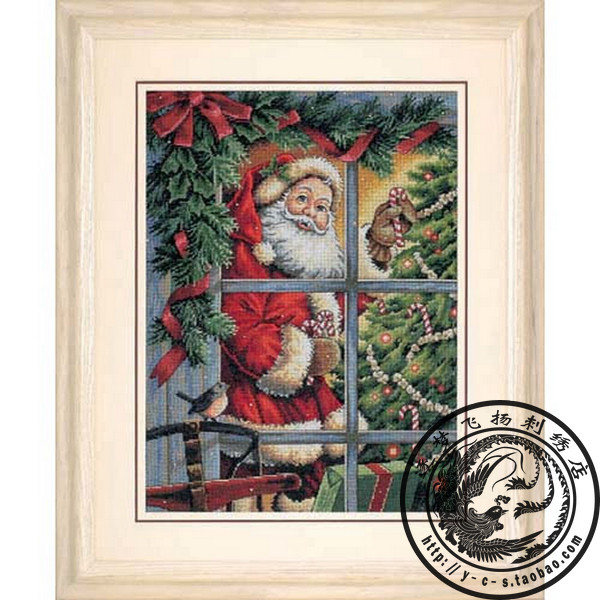 【现货】美国进口DIM十字绣原装套件08734 圣诞老人老爷爷