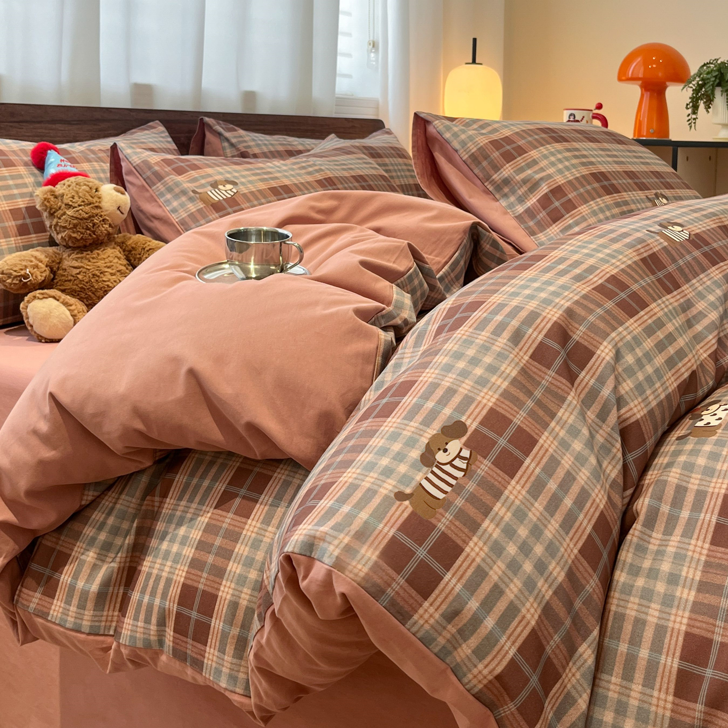 A类母婴级100纯棉磨毛四件套加厚