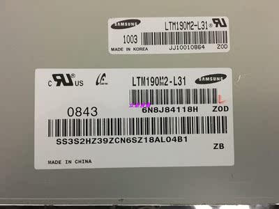全新原装三星19寸 LTM190M2-L31 LTM190BT03 LTM190BT07