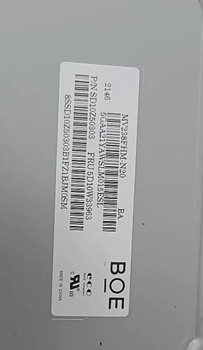 M200HJJ-L20 P01 MV207FHM-N10 N20 M200FGE-L20 L23 BOEM207WU1