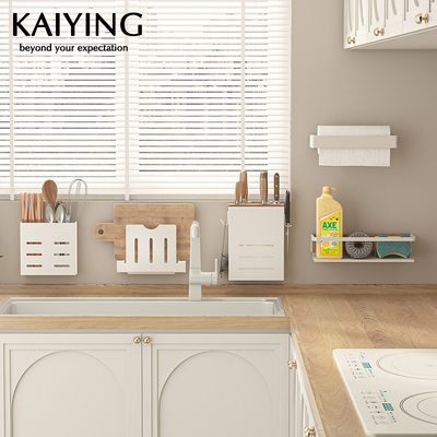 凯鹰奶油风厨房置物架