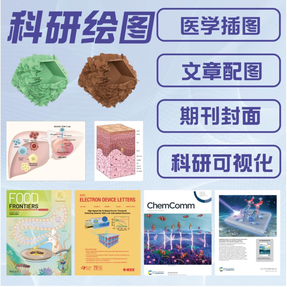 SCI摘要通路仪器流程图Origin统计spss绘图ROC生信R代做AI矢量图