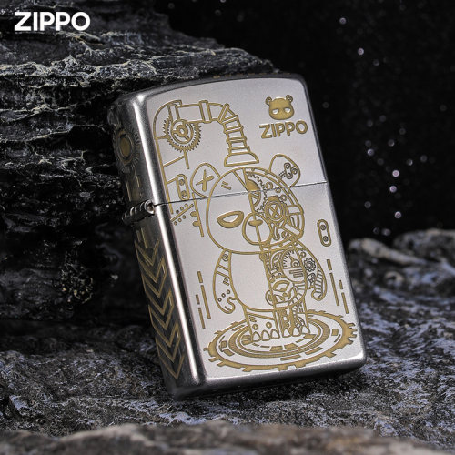 zippo机械芬奇熊防风打火机