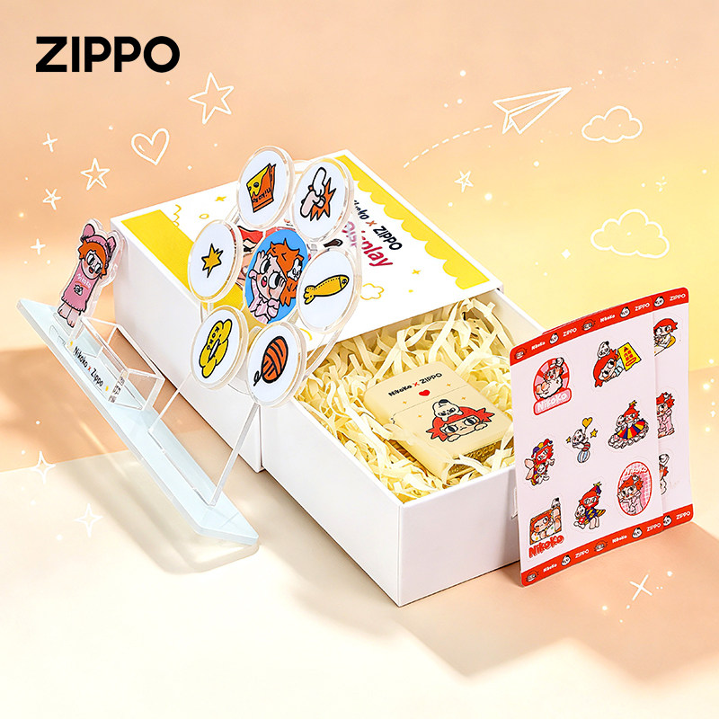 ZIPPO X MiiTAKI米塔集Nikoko zippo打火机正品IP联名款 星心伴旅