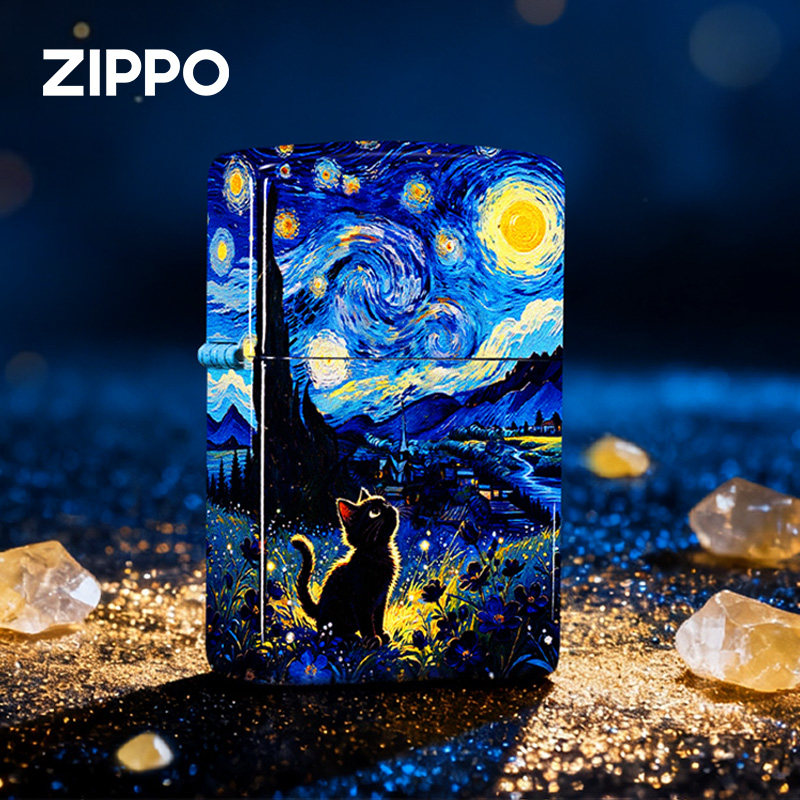 zippo打火机正品猫咪的梵星奇旅图片