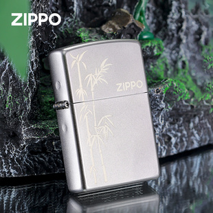 zippo打火机 煤油防风打火机镭射雕刻生日礼物送男生 节节青云正品