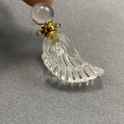 天然白水晶翅膀香水瓶吊坠精油瓶项链女款锁骨链送女友闺蜜礼物