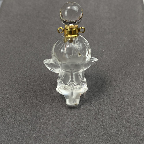 天然白水晶小天使香水瓶吊坠精油瓶男女款礼物可滴入香水