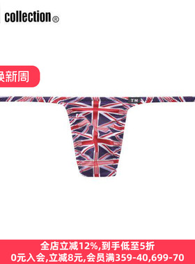 TM collection男士内裤日本制薄款时尚印花性感紧身低腰丁字T裤