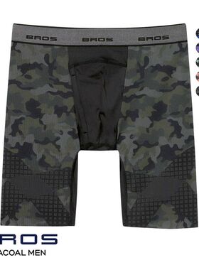 华歌尔Wacoal BROS男士大码运动裤弹力紧身透气低腰健身锻炼短裤