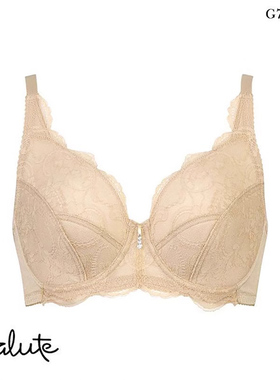 华歌尔Wacoal Salute大码内衣女上托收副乳性感蕾丝全罩杯文胸00G