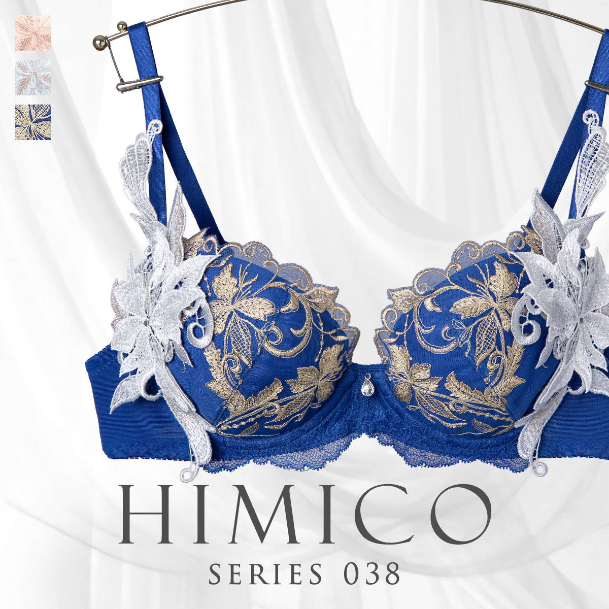 HIMICO聚拢显大性感刺绣蕾丝文胸