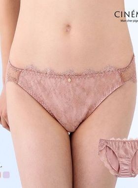 诗萝涵朵MCP内裤柔软亲肤舒适贴身日系可爱睫毛蕾丝低腰三角裤女