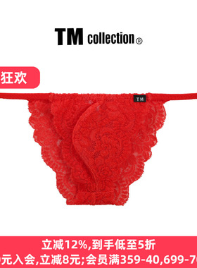 TM collection男士内裤日本制薄款透气性感全蕾丝低腰三角内裤