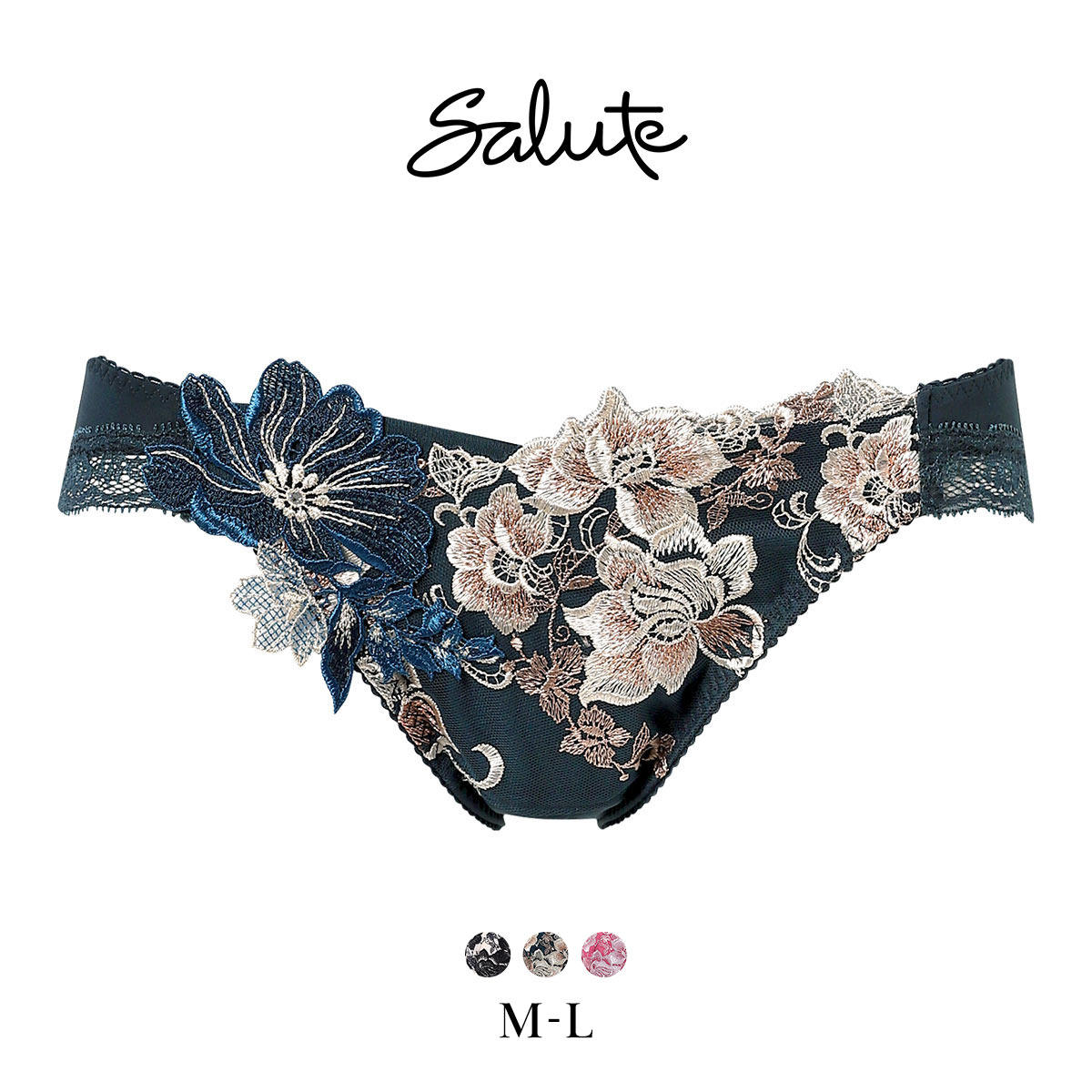 华歌尔Salute重工刺绣蕾丝女三角裤，券后366元